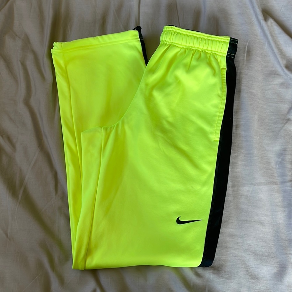 Neon Yellow Sweatpants - Nike - S (Mens)